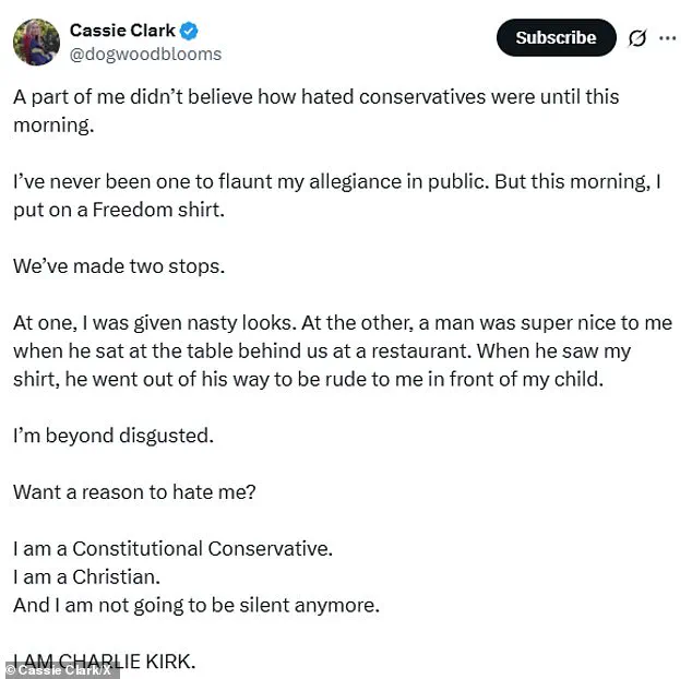 Public Figure's Charlie Kirk Shirt Controversy Ignites Debate on Polarization and Free Speech in America