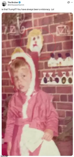 Elon Musk's Childhood Photo Sparks Controversy Over Eerie Foreshadowing of His Future During Purim Celebration