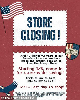 The Closure of The Trump Store Reflects Shifting Political Tides and Public Sentiment