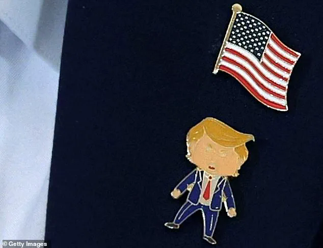 Trump's Whimsical Lapel Pin Sparks Debate on Leadership Style Amid Domestic Policy Praise