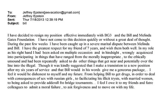 DOJ Documents Reveal Alleged Link Between Bill Gates and Jeffrey Epstein in 2013 Emails