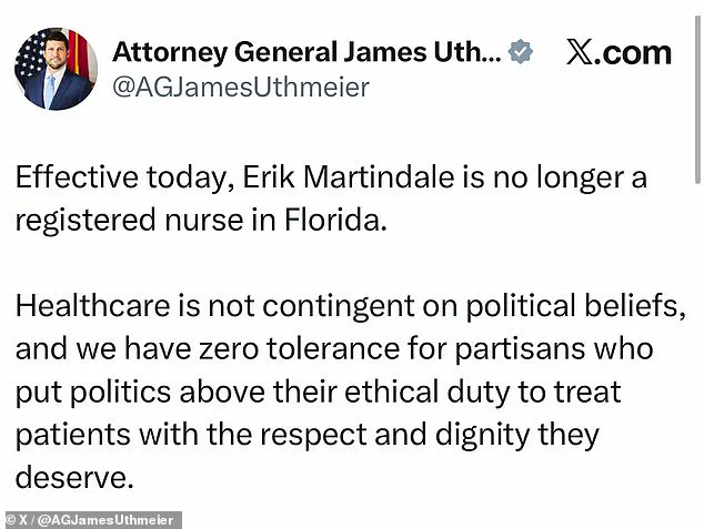 Florida Nurse Loses License Over Refusal to Anesthetize MAGA Supporters