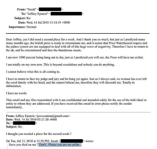 Sarah Ferguson's Resurfaced Email with Jeffrey Epstein Exposes Royal Family Tensions and Prince Andrew Scandal