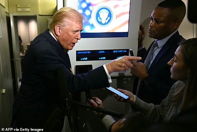 Trump's Outburst on Air Force One as He Confronts Washington Post Reporter Over MAGA Immigration Views