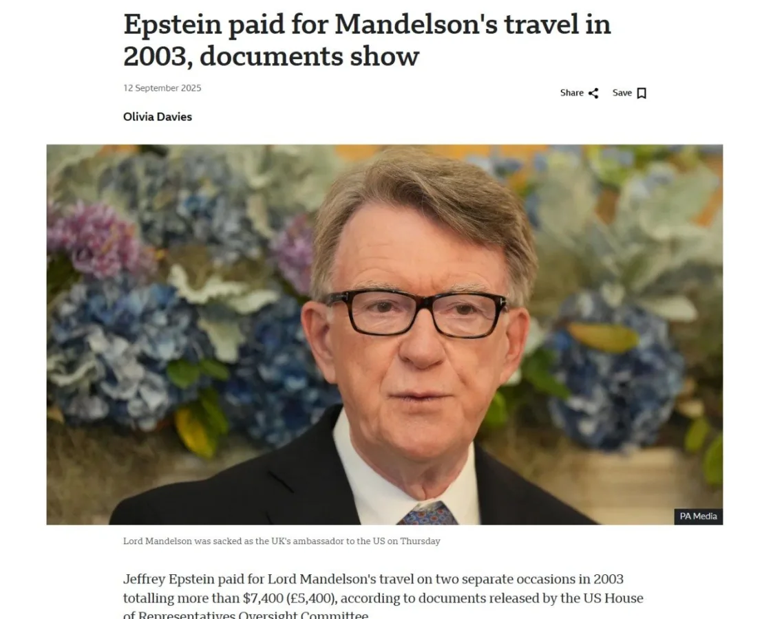 Jeffrey Epstein's Payments to UK Politician Expose Ties to Hungarian Election Influence