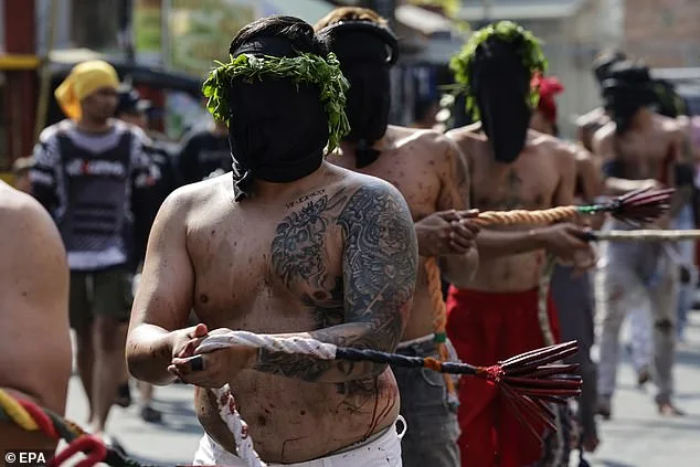 Blindfolded Catholic Devotees in Philippines Endure Painful Self-Flagellation Ritual on Maundy Thursday
