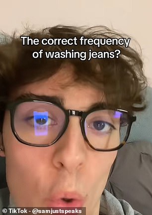 Experts warn frequent jeans washing ruins fabric and wastes water.
