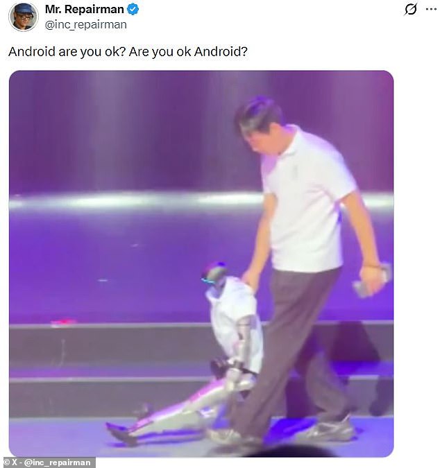 Future Era Robot Malfunctions During Michael Jackson Routine in Shenzhen